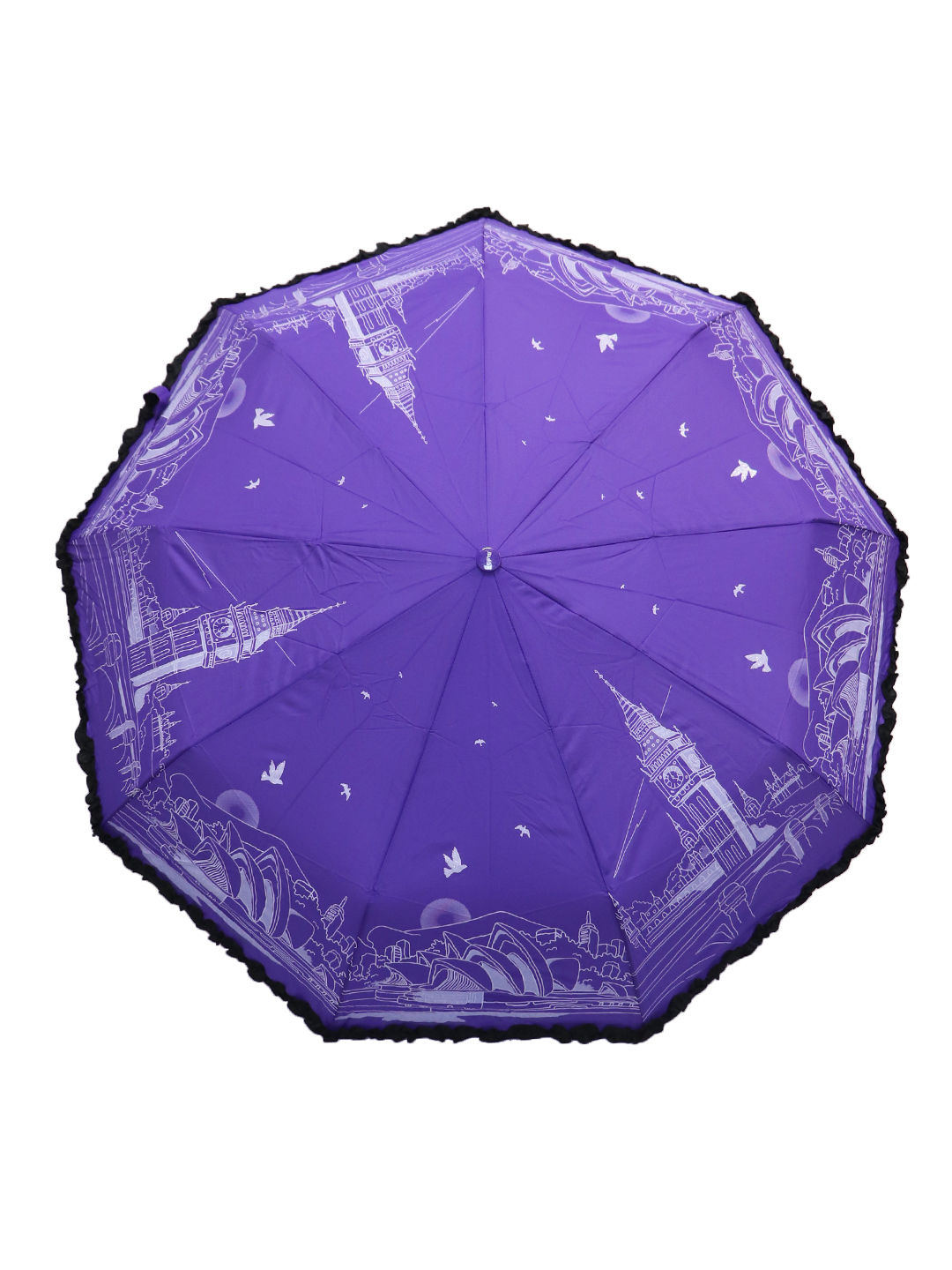 

Зонт женский Crystel Eden 318-1 фиолетовый, 318-1