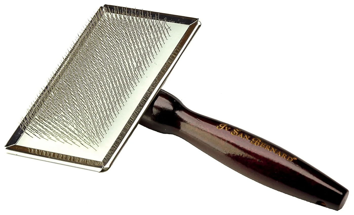 

Сликер для кошек и собак Iv San Bernard Brush, XL, дерево, металл, резина, цвет черный, Brush