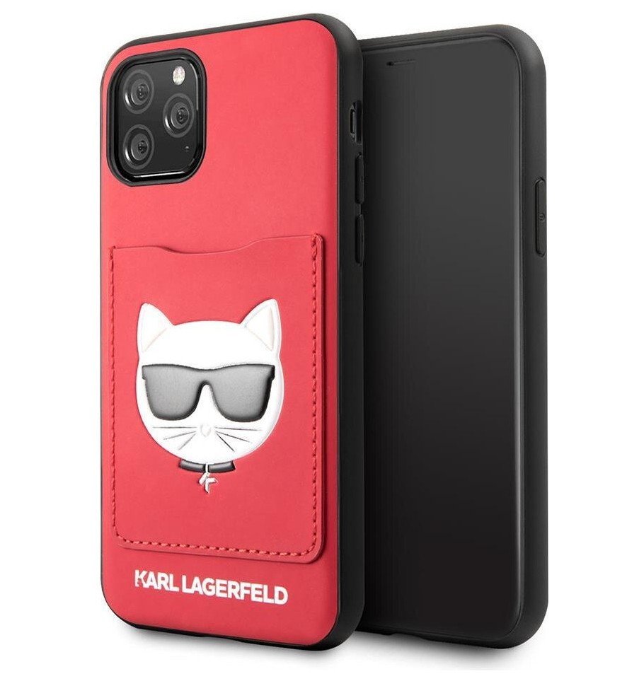 фото Чехол karl lagerfeld pu leather with cardslot choupette head hard iphone 11 pro max cg mobile