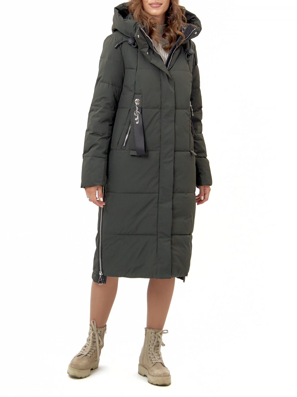 

Пальто женское AD113151 зеленое XXL, AD113151