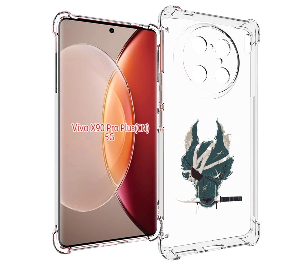 

Чехол MyPads волк-разбойник для Vivo X90 Pro Plus, Прозрачный, Tocco
