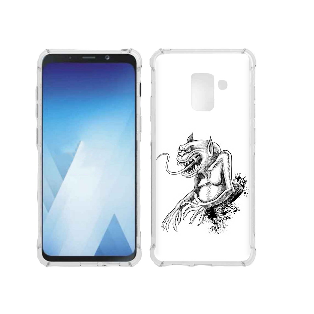 

Чехол MyPads Tocco для Samsung Galaxy A5 (2018) чорт (PT95317.573.692), Прозрачный, Tocco