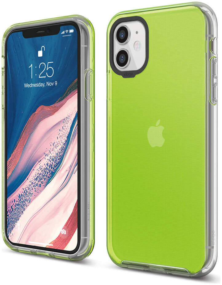 фото Чехол elago hybrid case для iphone 11 неоновый желтый