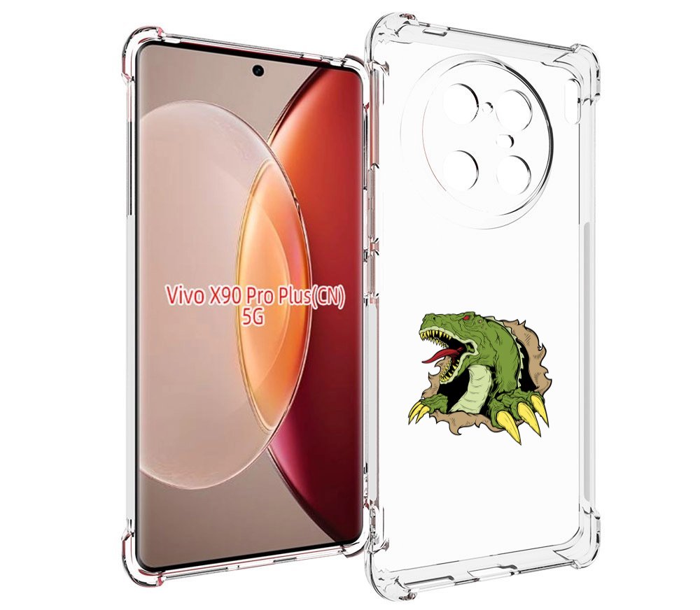 

Чехол MyPads годзила для Vivo X90 Pro Plus, Прозрачный, Tocco