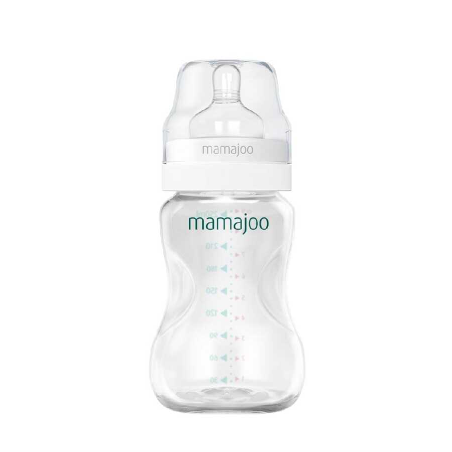 Бутылочка Mamajoo для кормления антиколиковая 6+ Silver Feeding Bottle, 250 мл бутылочка mamajoo для кормления антиколиковая 6 silver feeding bottle 250 мл