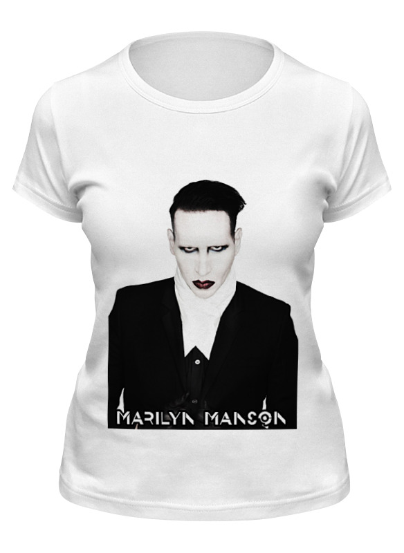 

Футболка женская Printio Marilyn manson белая XL, Белый, Marilyn manson