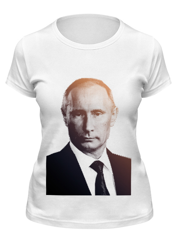 

Футболка женская Printio Путин-арт белая XL, Путин-арт