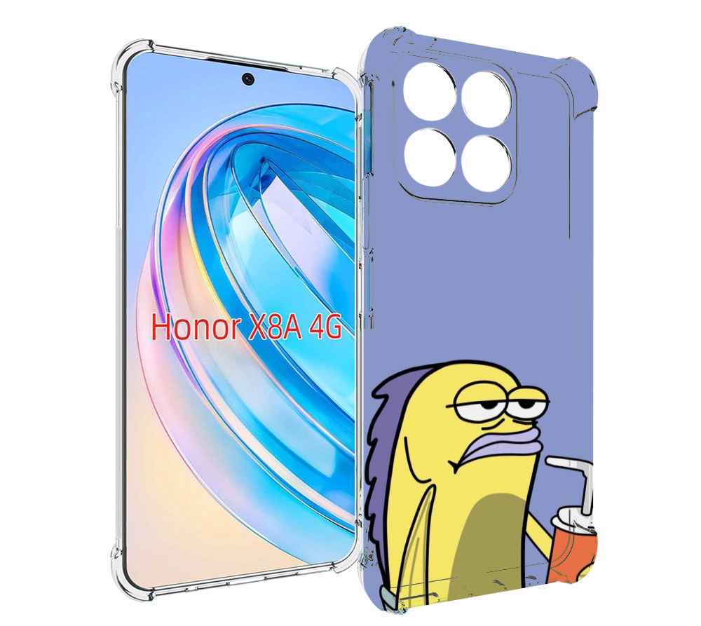 

Чехол MyPads грусная-рыба-из-спанч-боба для Honor X8a, Tocco