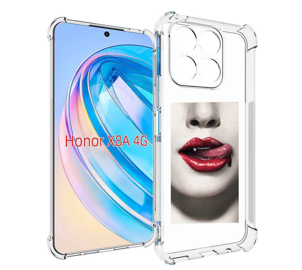 

Чехол MyPads губы-вампирши для Honor X8a, Tocco
