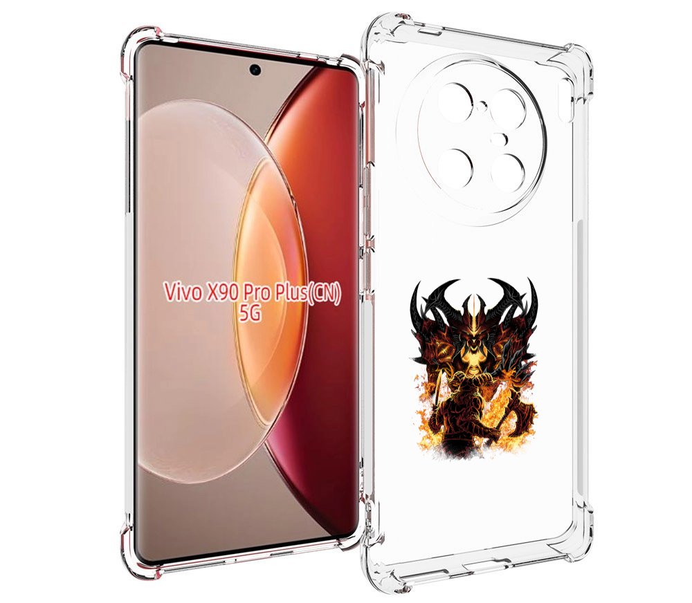 

Чехол MyPads демон shadow fiend для Vivo X90 Pro Plus, Прозрачный, Tocco