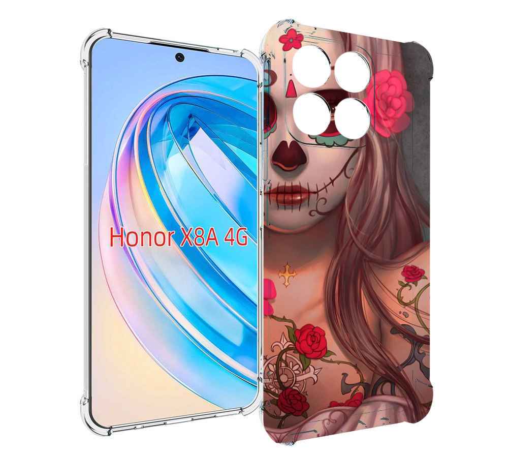 

Чехол MyPads девочка в рисунках для Honor X8a, Tocco