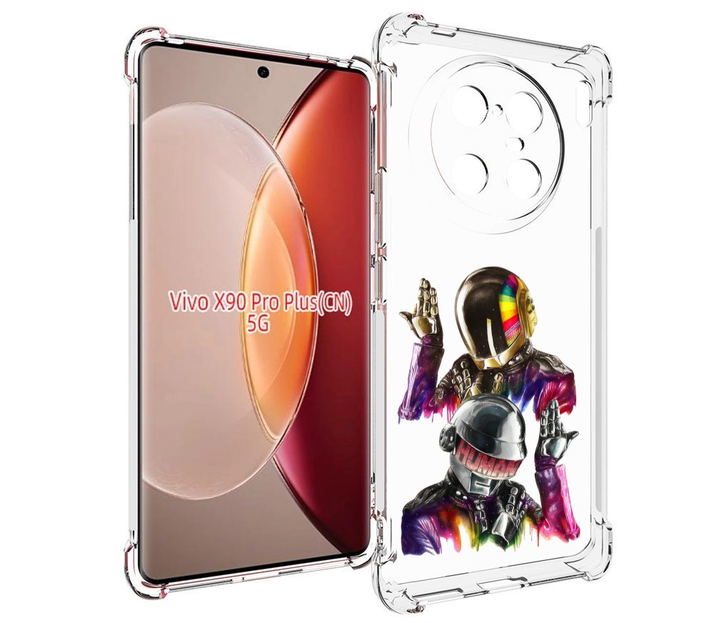 

Чехол MyPads диско космонавты для Vivo X90 Pro Plus, Прозрачный, Tocco