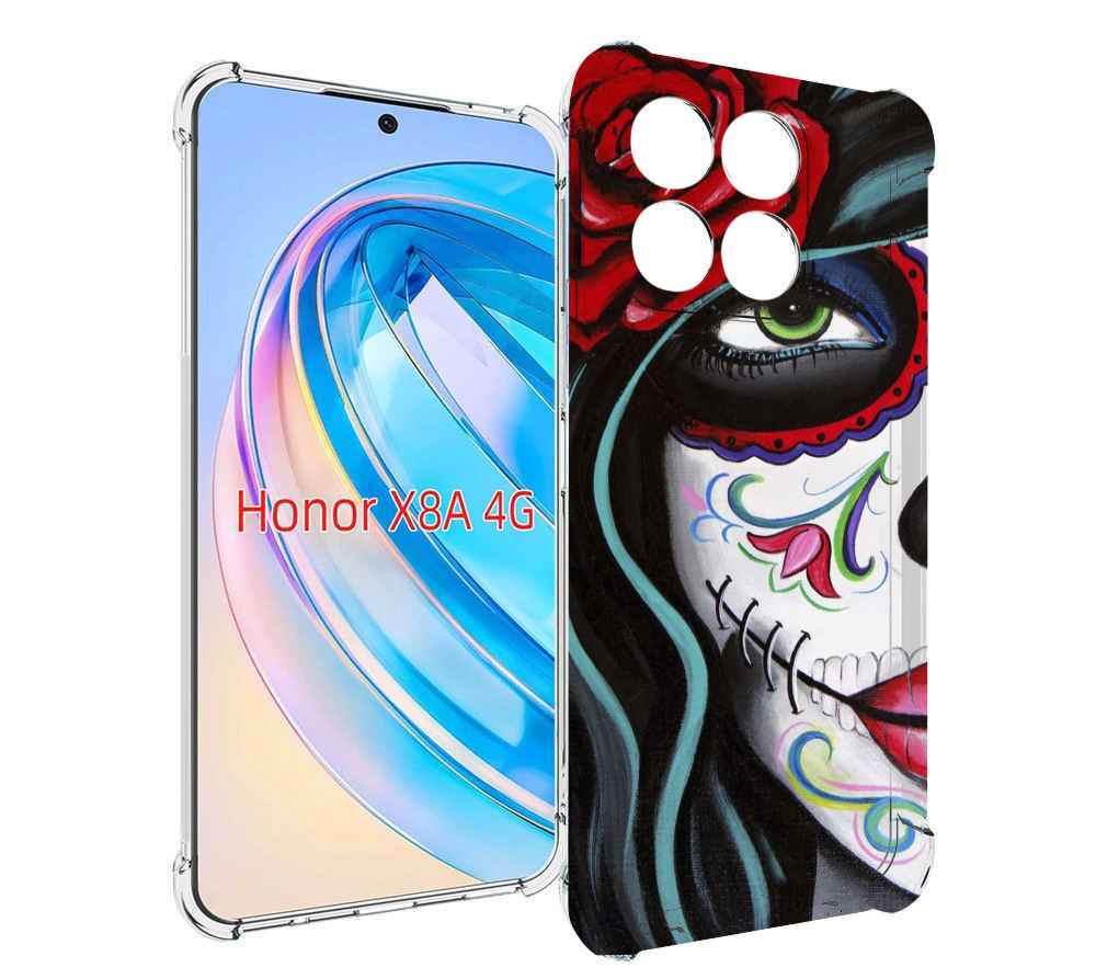 

Чехол MyPads девушка в масочке расписная женский для Honor X8a, Tocco