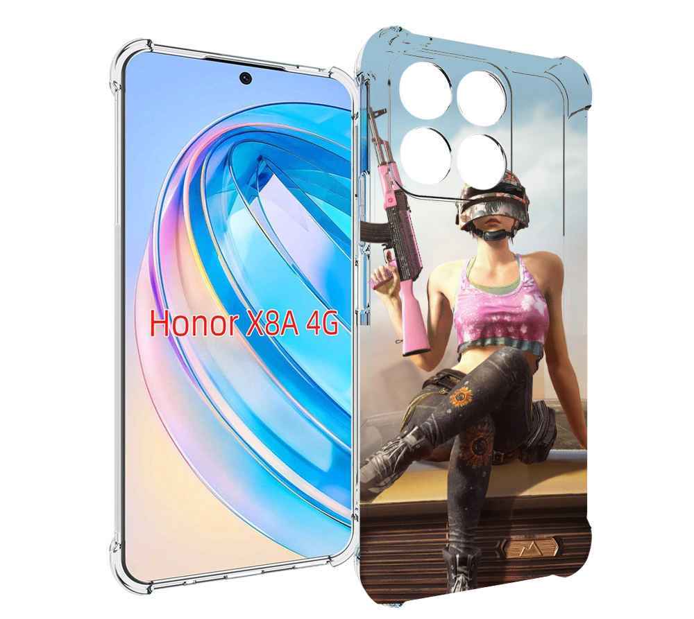 

Чехол MyPads девушка из PUBG для Honor X8a, Tocco