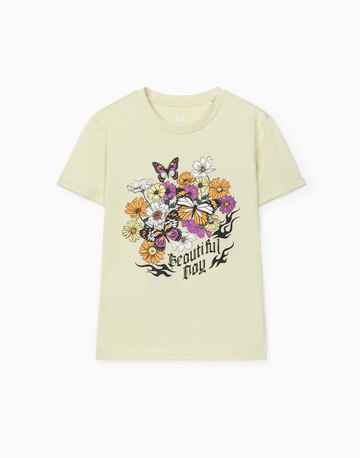 

Футболка для девочки Gloria Jeans GKT024540 оливковый 3-4г/104, Зеленый, GKT024540