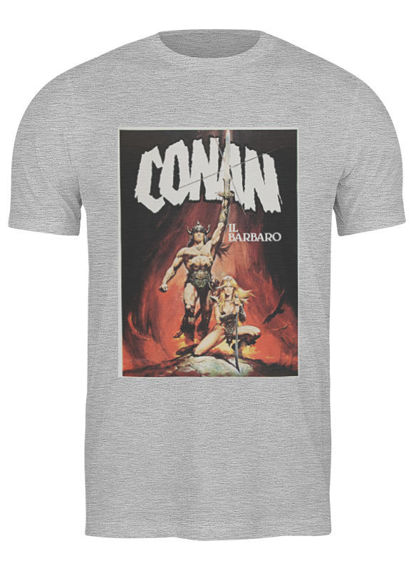 

Футболка мужская Printio Conan the barbarian серая XL, Серый, Conan the barbarian