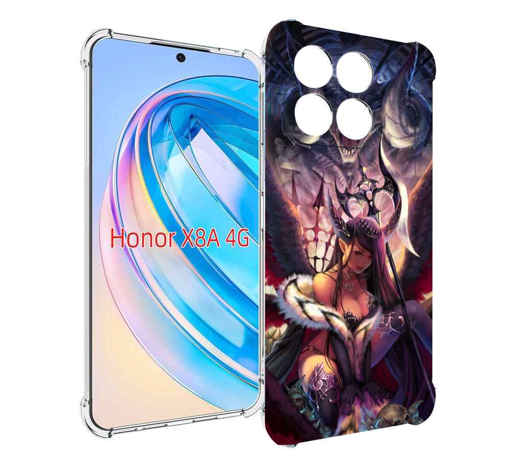 

Чехол MyPads девушка с демоном на фоне женский для Honor X8a, Tocco