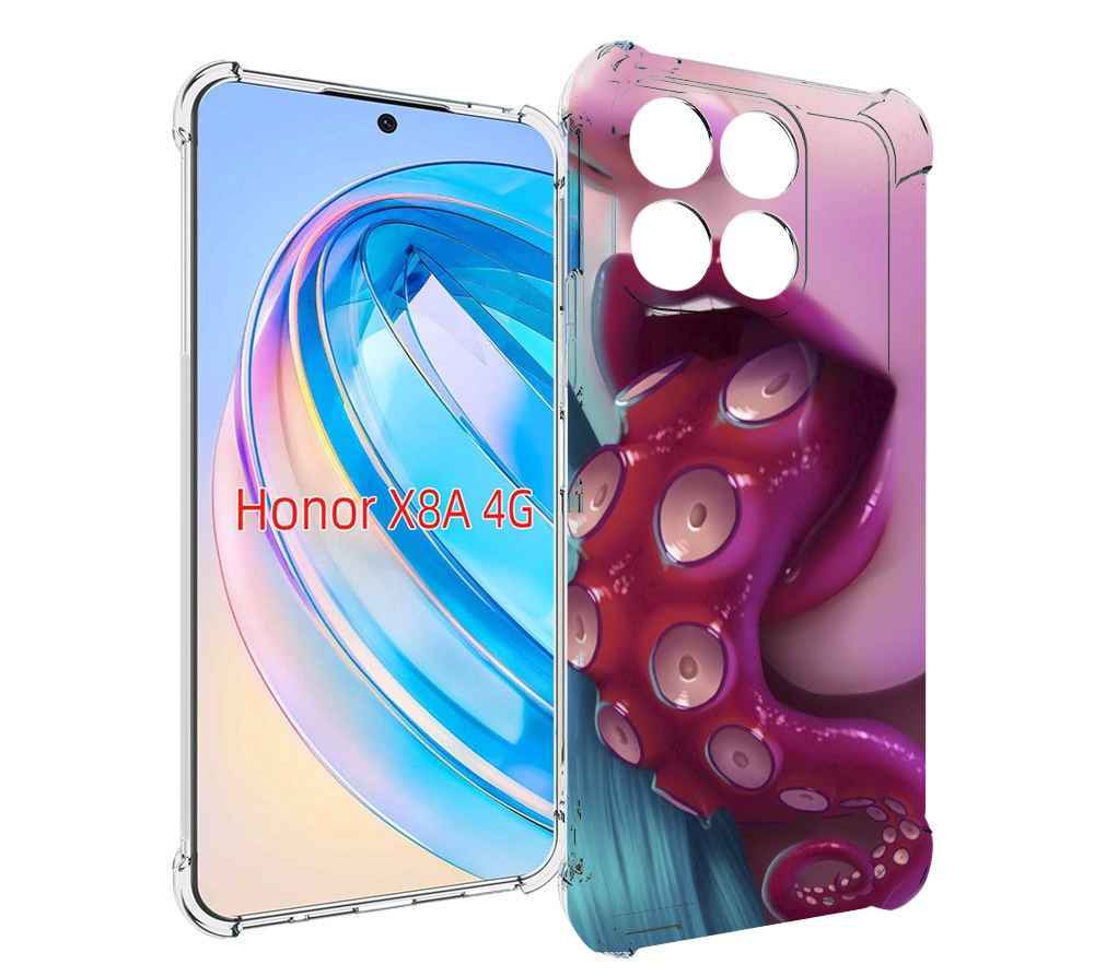 

Чехол MyPads девушка с щупальцой женский для Honor X8a, Tocco