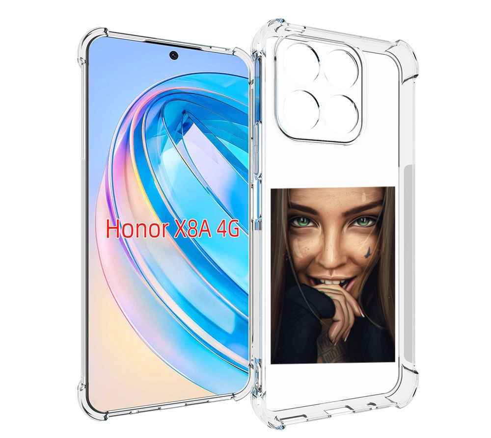 

Чехол MyPads девушка улыбается женский для Honor X8a, Tocco