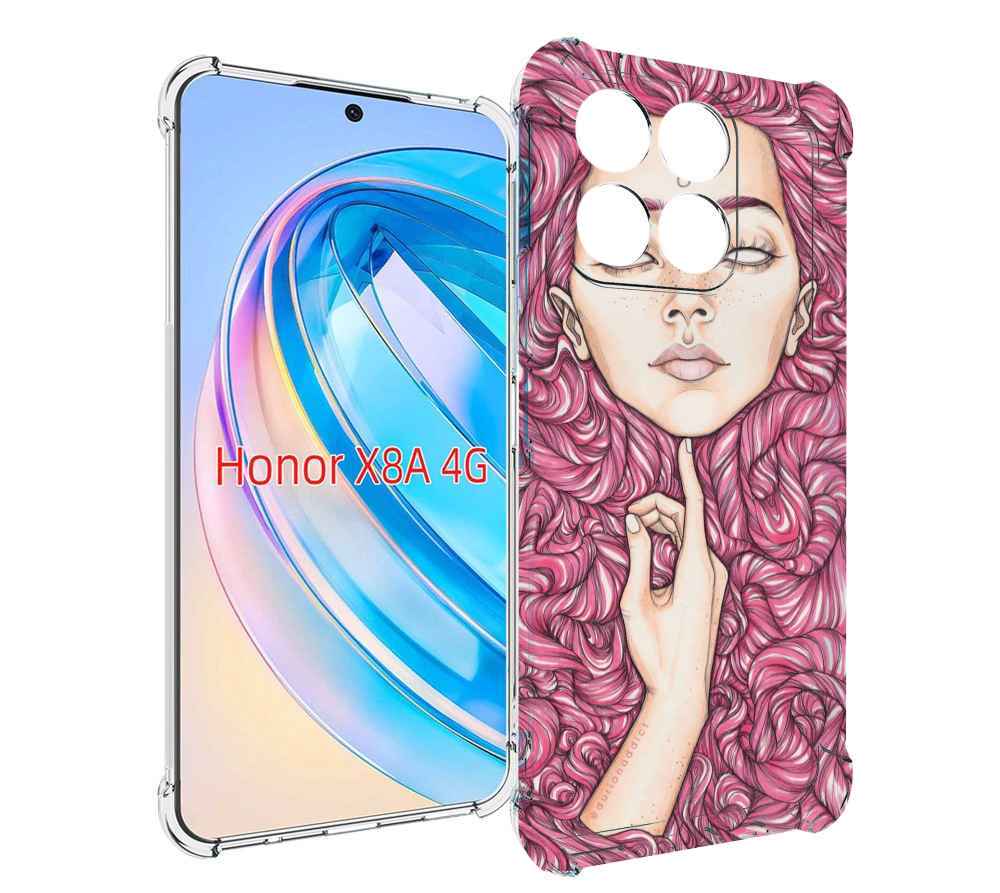 

Чехол MyPads девушка утонула в волосах женский для Honor X8a, Tocco
