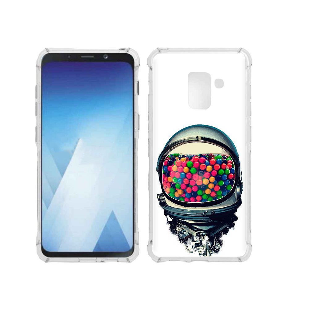 

Чехол MyPads Tocco для Samsung Galaxy A5 (2018) шлем космонавта (PT95317.573.700), Прозрачный, Tocco