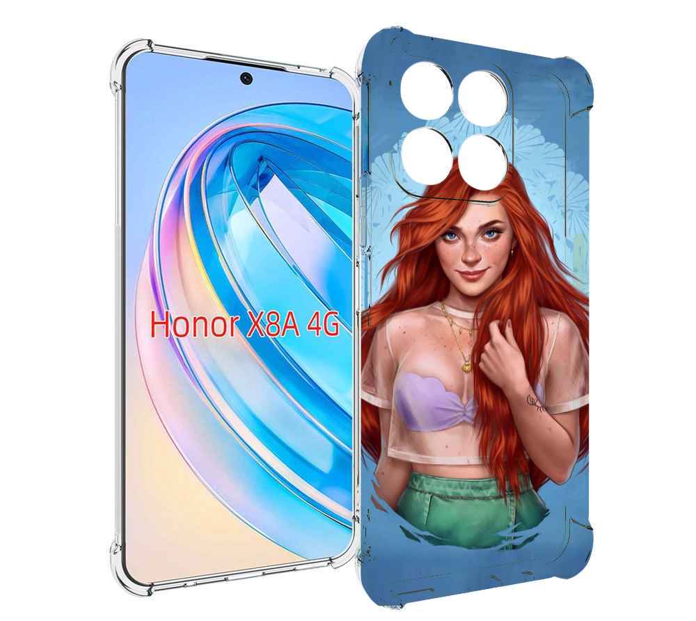 

Чехол MyPads девушка-в-голубом-фоне женский для Honor X8a, Tocco