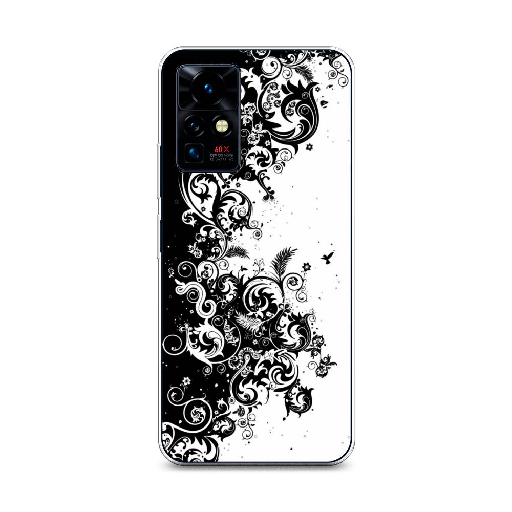 

Чехол на Infinix Zero X Pro "Черно белый узор", Белый;черный;серый, 3101150-3