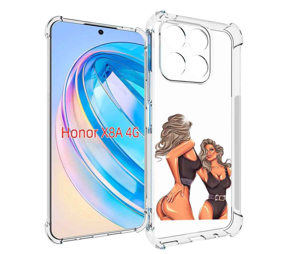 

Чехол MyPads девушка-в-купальнике-черном женский для Honor X8a, Tocco