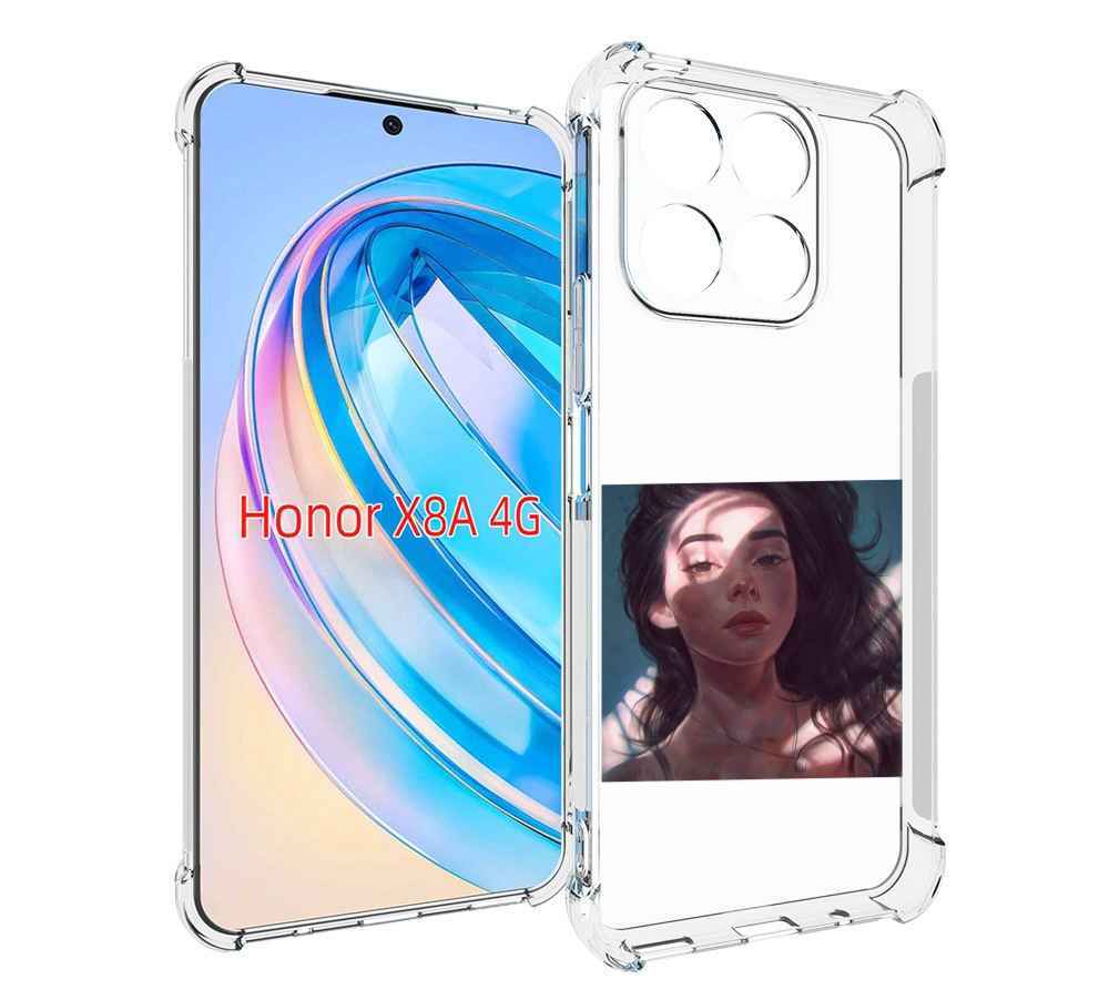 

Чехол MyPads девушка-в-лучах женский для Honor X8a, Tocco