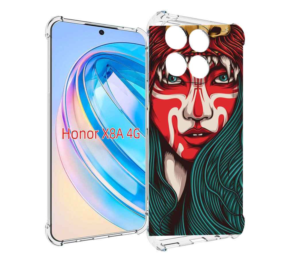 

Чехол MyPads девушка-в-маскировке для Honor X8a, Tocco