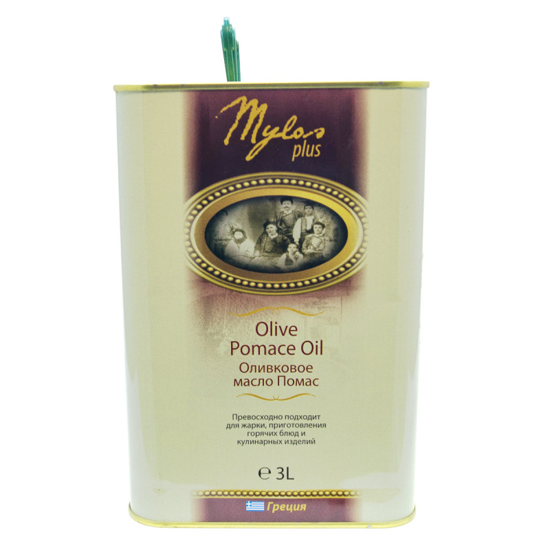 Масло оливковое Mylos Plus Pomace, 3 л