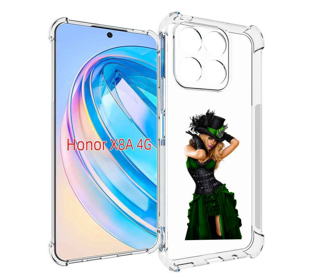 

Чехол MyPads девушка-в-модном-длинном-платье женский для Honor X8a, Tocco