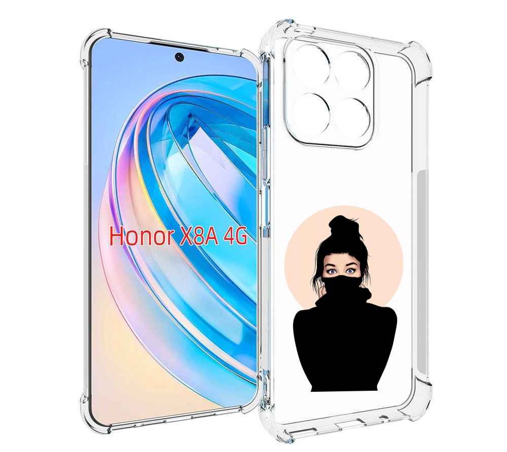 

Чехол MyPads девушка-в-свитере женский для Honor X8a, Tocco