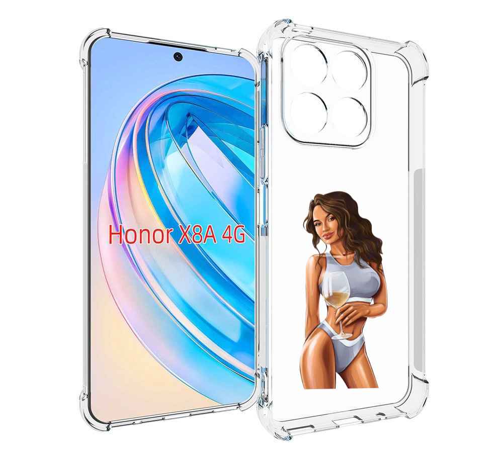

Чехол MyPads девушка-в-сером-купальнике- женский для Honor X8a, Tocco