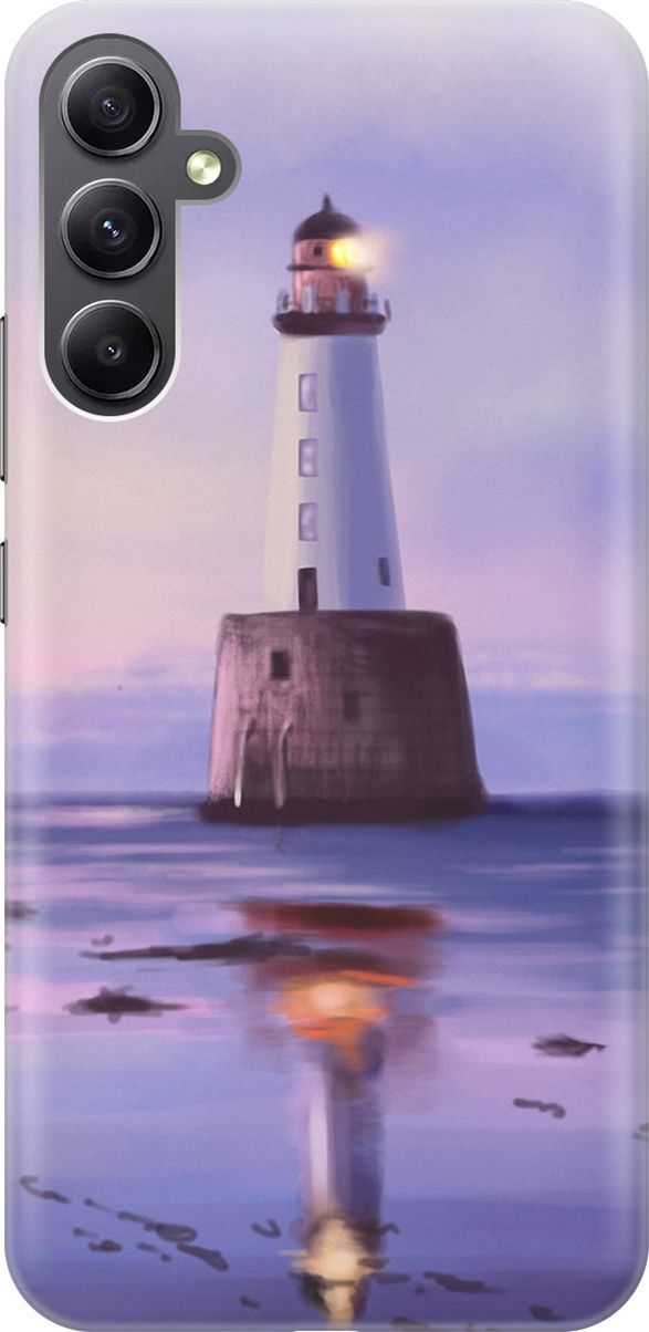 

Силиконовый чехол на Samsung Galaxy A34 5G "Маяк", Синий;фиолетовый, 158712