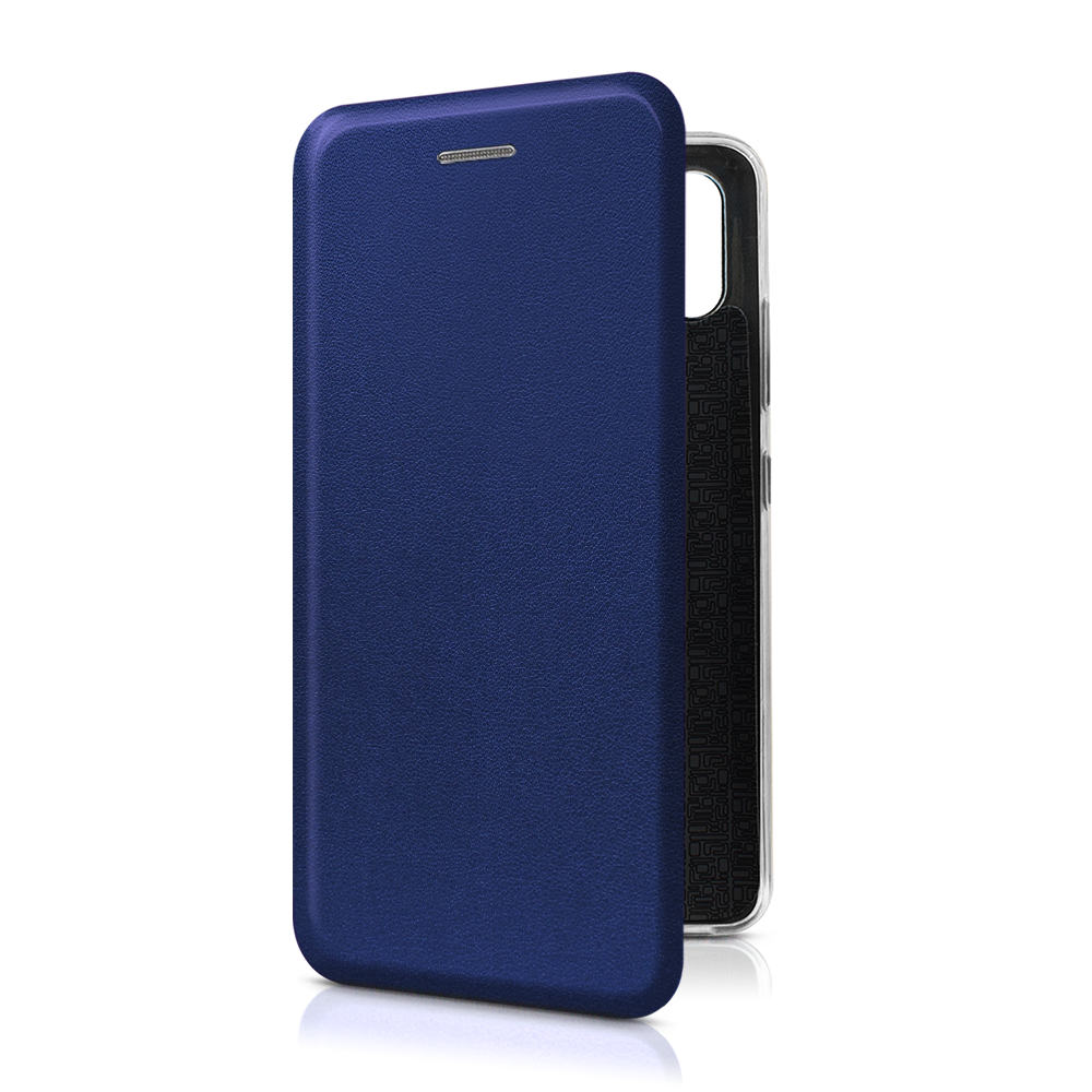 

Чехол-книжка из кожи PU на Xiaomi Redmi 9A синий, FLPU389