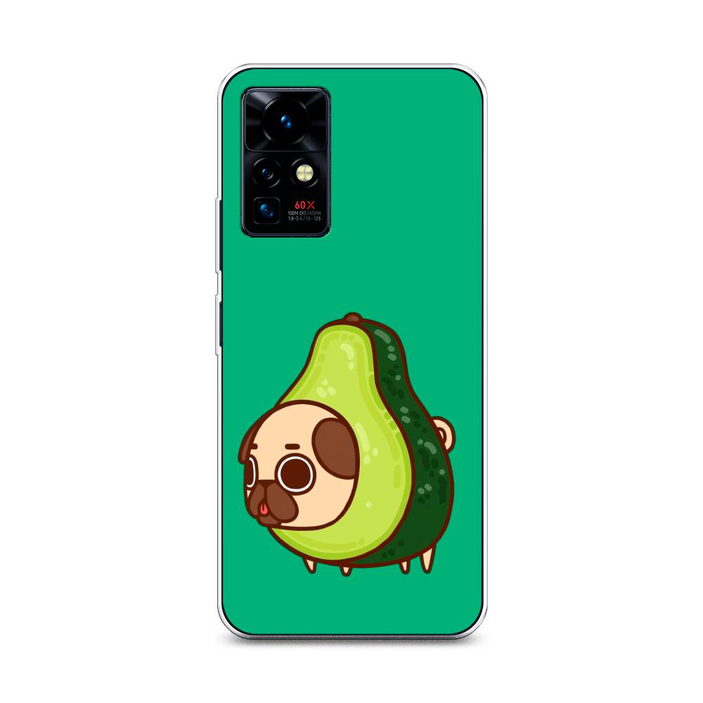 

Чехол на Infinix Zero X Pro "Мопс авокадик", Зеленый, 3101150-1