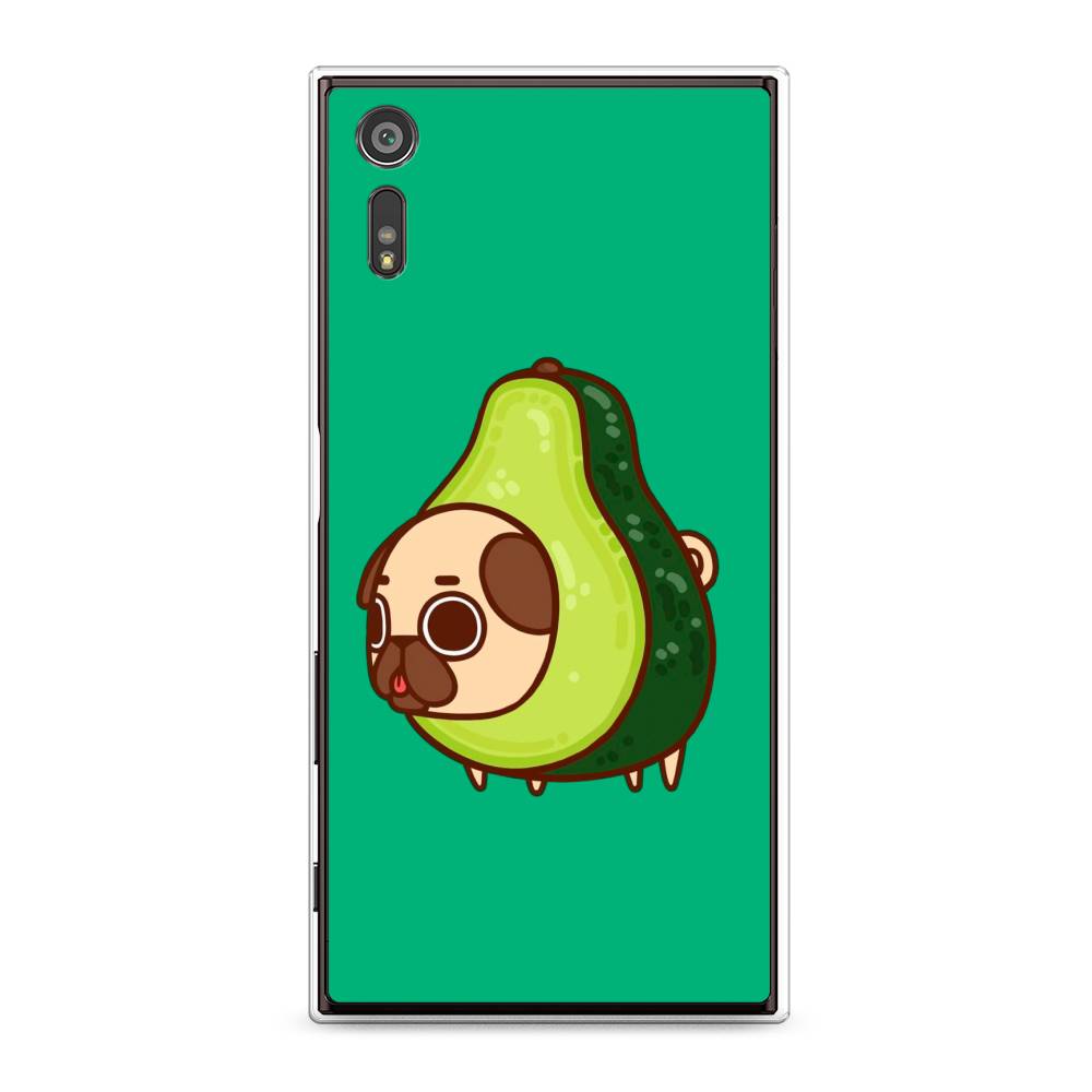

Чехол для Sony Xperia XZ "Мопс авокадик", Зеленый, 51450-1
