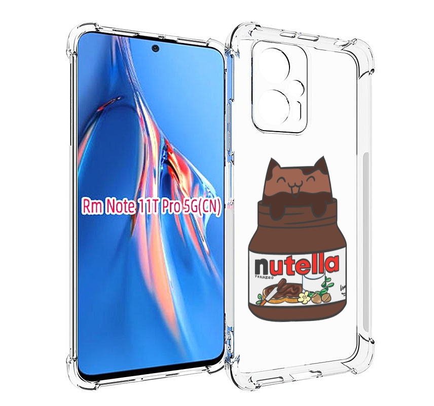

Чехол MyPads кошечка-в-нутелле для Xiaomi Redmi Note 11T Pro / 11T Pro Plus / Poco X4 G..., Прозрачный, Tocco