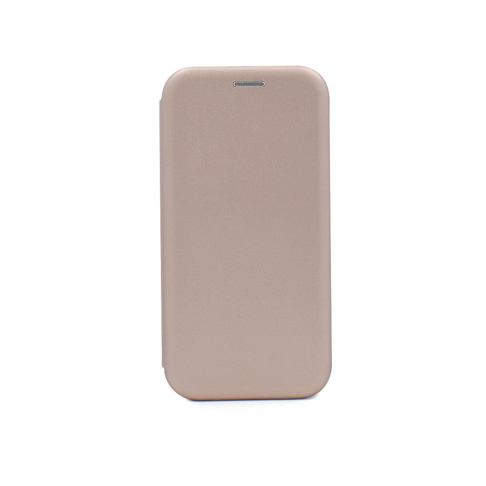 Чехол-книжка из кожи PU на Huawei Y5 2019 / Honor 8S розовое золото
