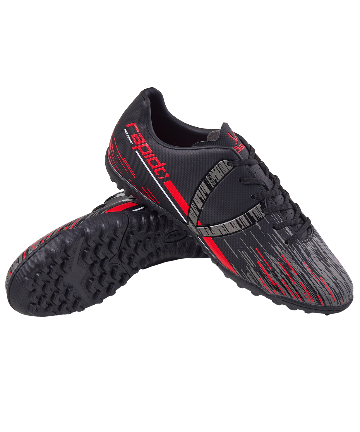 

Бутсы многошиповые Jogel Rapido Tf Black/grey (39), Черный;серый