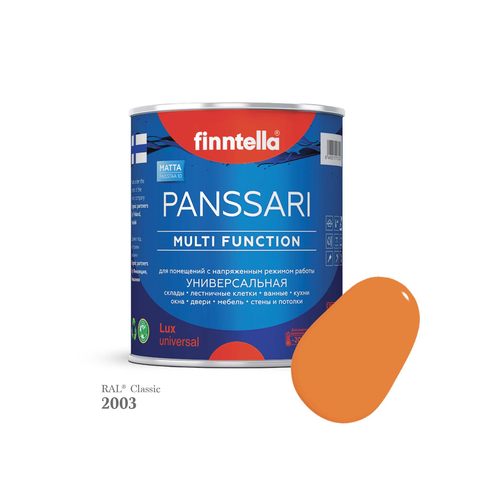 

Грунт - эмаль защитная быстросохнущая PANSSARI, цвет RAL2003 , 0,9л, Оранжевый, PANSSARI RAL