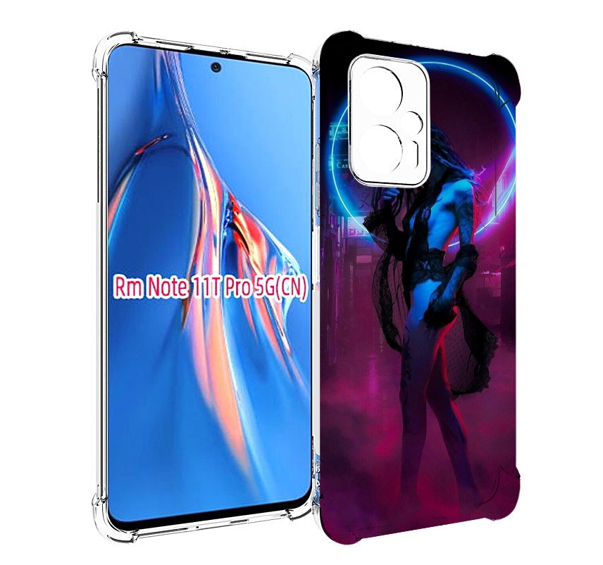 

Чехол MyPads красивая девушка в дыму неон женский для Xiaomi Redmi Note 11T Pro / 11T P..., Прозрачный, Tocco