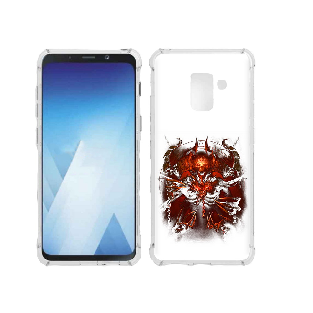 

Чехол MyPads Tocco для Samsung Galaxy A5 (2018) яркий демон (PT95317.573.708), Прозрачный, Tocco