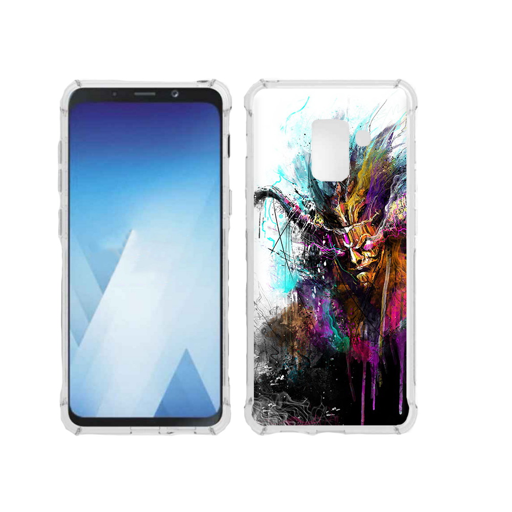 

Чехол MyPads Tocco для Samsung Galaxy A5 (2018) яркий дьявол (PT95317.573.709), Прозрачный, Tocco