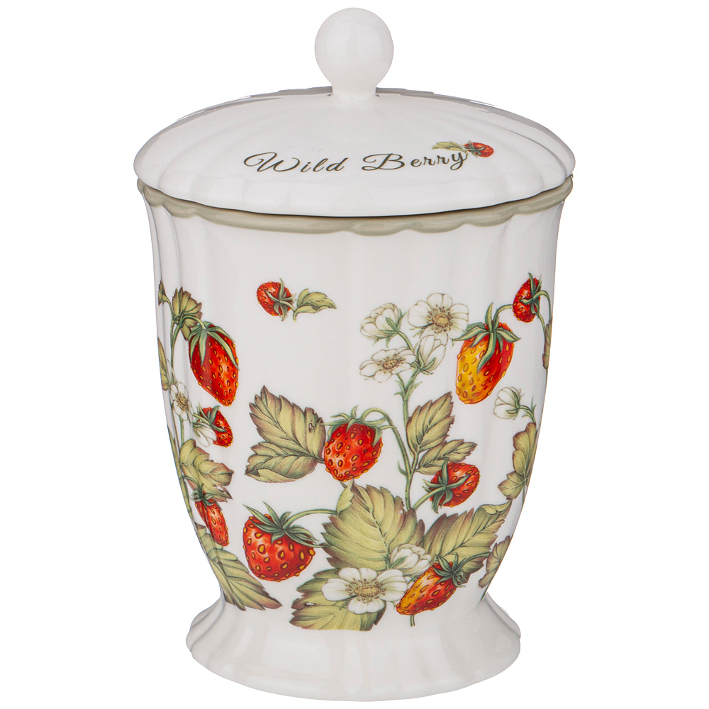 

Банка с крышкой Lefard Strawberry 11х16.5см 600мл фарфор 85-1904_, Разноцветный
