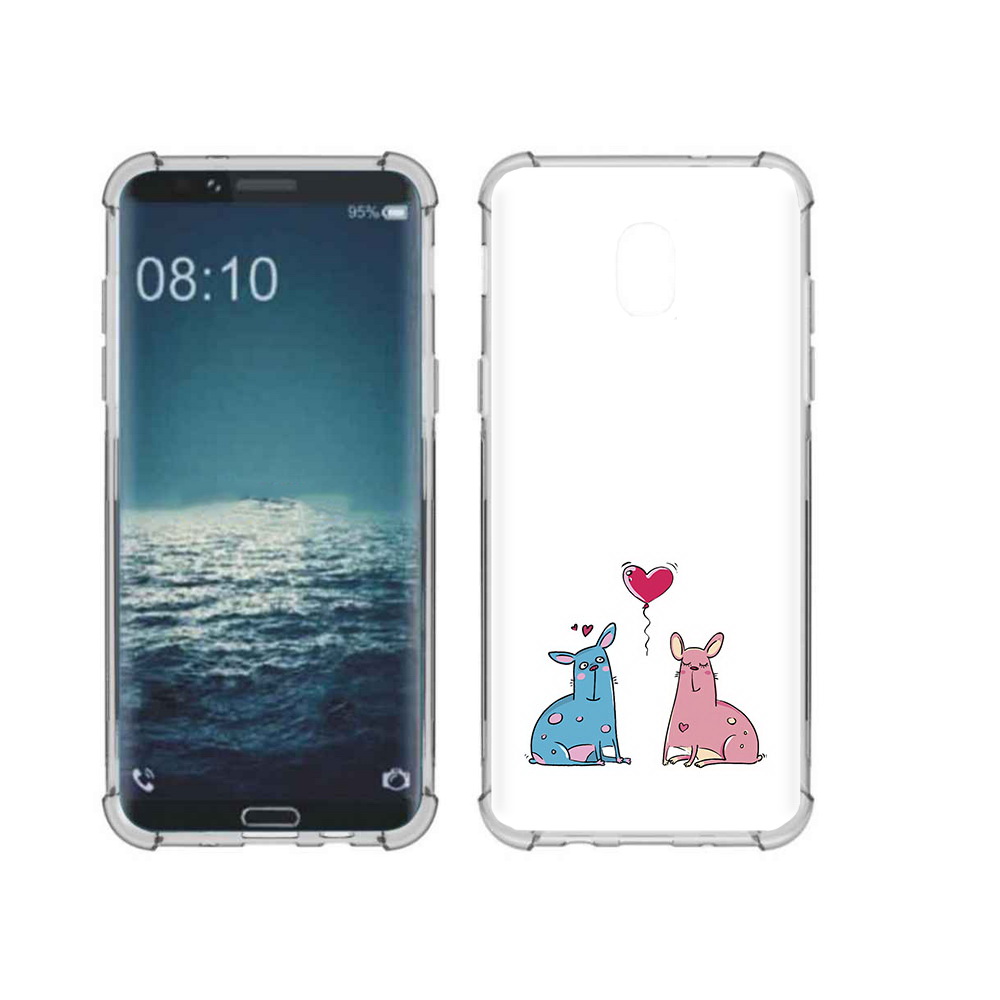 

Чехол MyPads Tocco для Samsung Galaxy J3 Лама любовь (PT226926.574.102), Прозрачный, Tocco