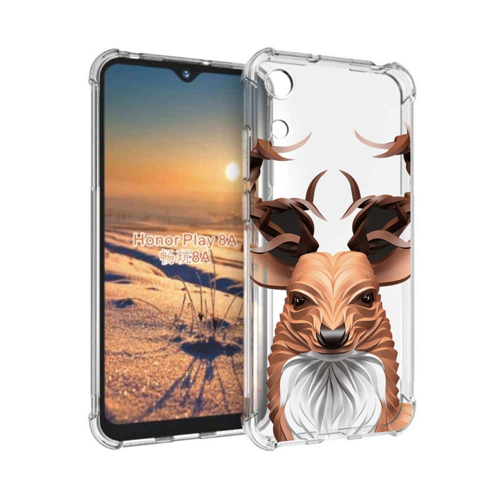 

Чехол бампер MyPads 3D-олень для Honor 8A, Прозрачный, Tocco