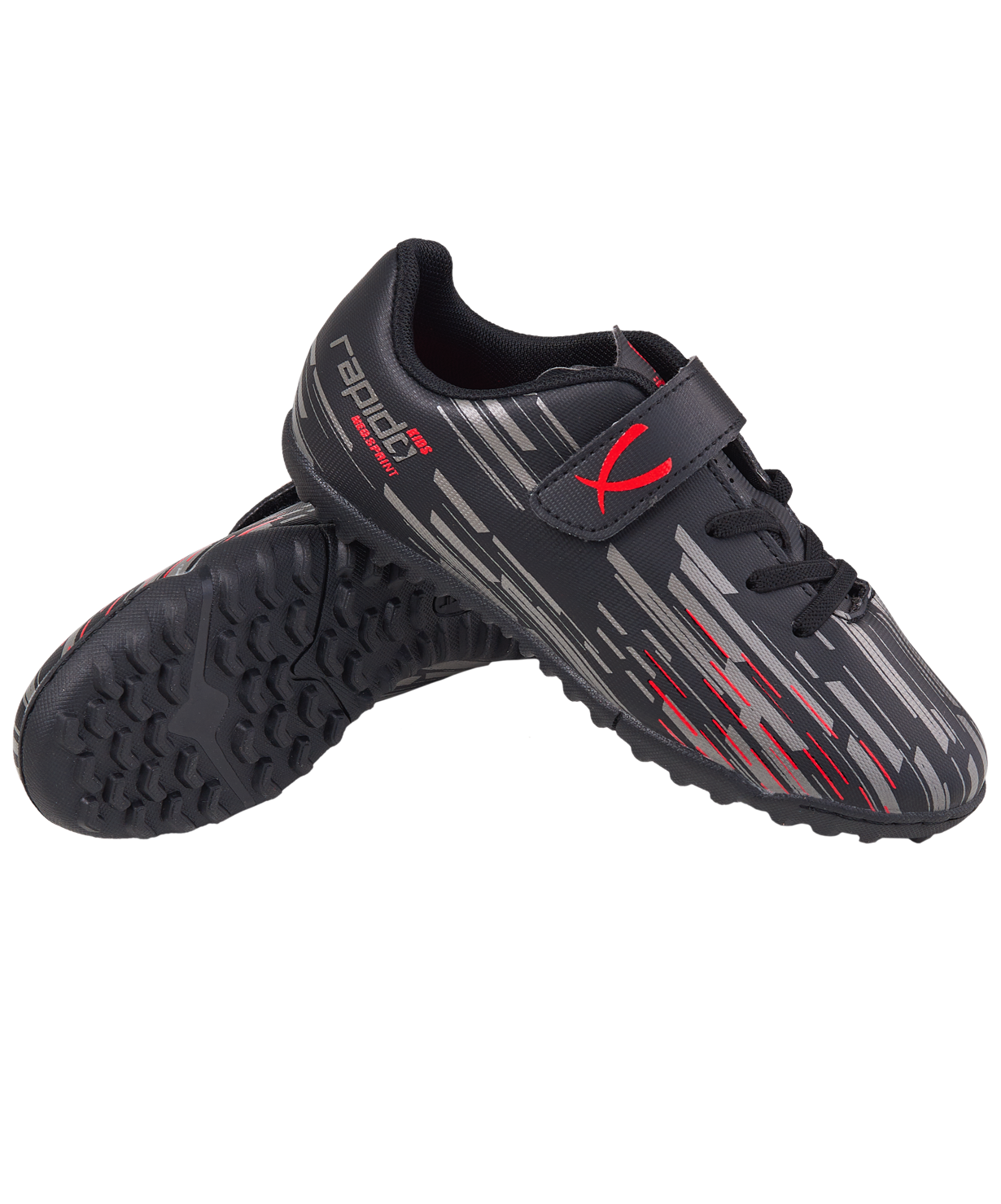 Бутсы многошиповые Jogel Rapido Tf Black/grey, детский (28)