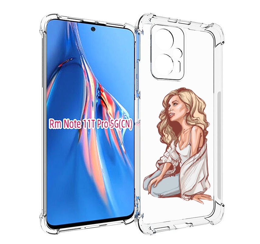 

Чехол MyPads красивая-девушка-в-белом женский для Xiaomi Redmi Note 11T Pro / 11T Pro P..., Прозрачный, Tocco